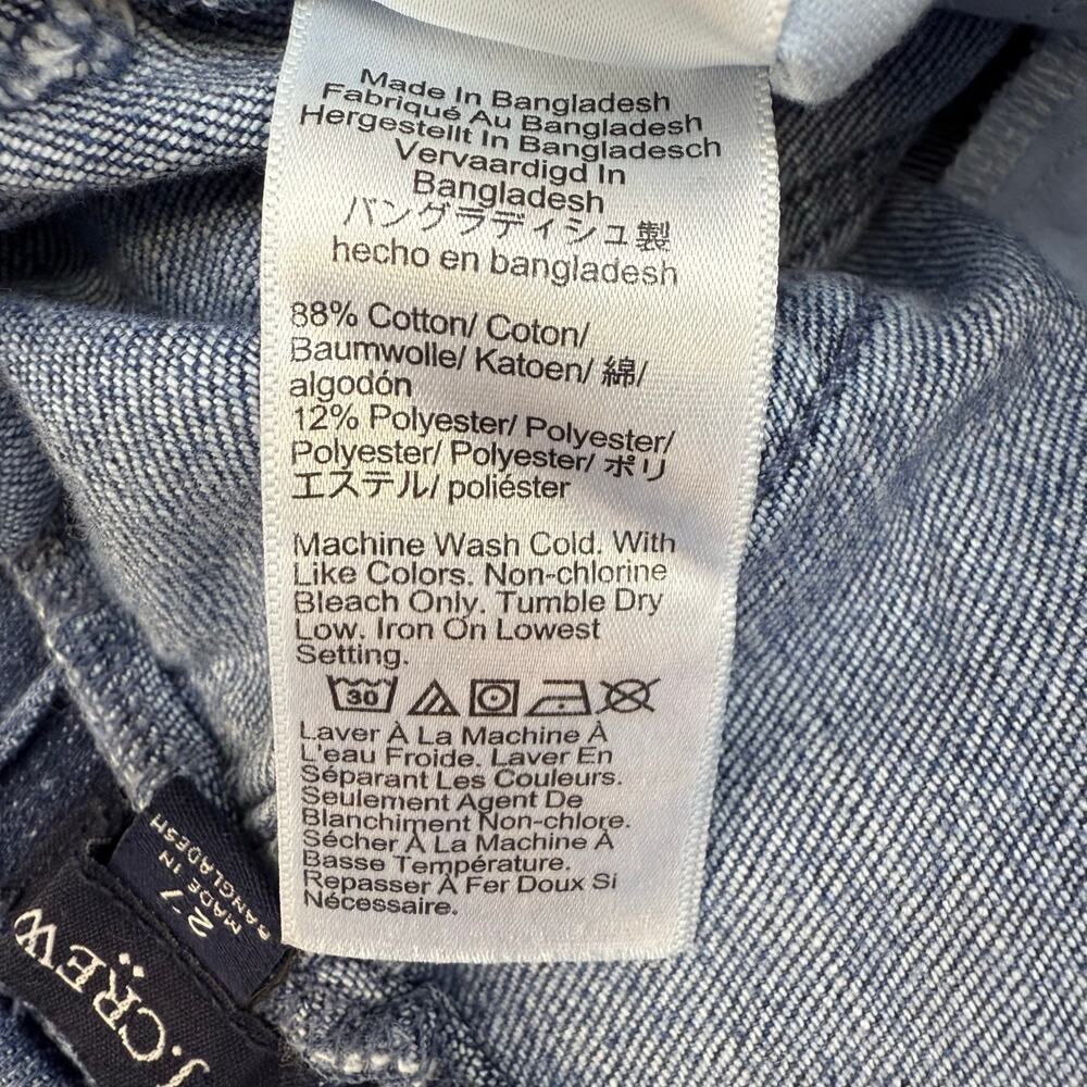 J. Crew Jeans Women's 27 (4) Blue Paper Bag Signature Stretch Preppy Classic - Picture 8 of 13